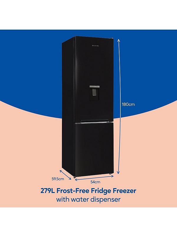 Russell Hobbs RH180FFFF551E1BWD 180X54CM Frost Free Fridge Freezer W/ Water Dispenser - Black - Image 3